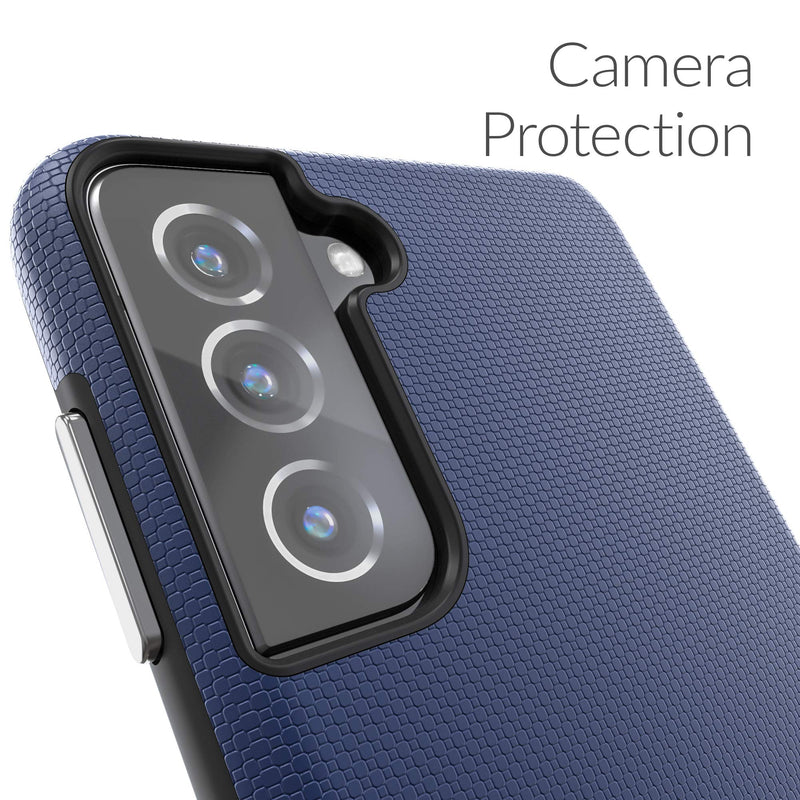 [AUSTRALIA] - Crave Dual Guard for Galaxy S21+ Case, Shockproof Protection Dual Layer Case for Samsung Galaxy S21 Plus, S21+ 5G (6.7 inch) - Navy 