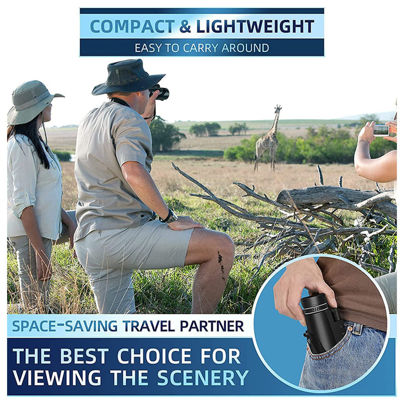80x100 Monocular Telescopes for Smartphone,Adapter Monocular Telescope for Adults,Hunting Wildlife Bird Watching Travel Camping Hiking with Smartphone Holder and Tripod（Black） Black