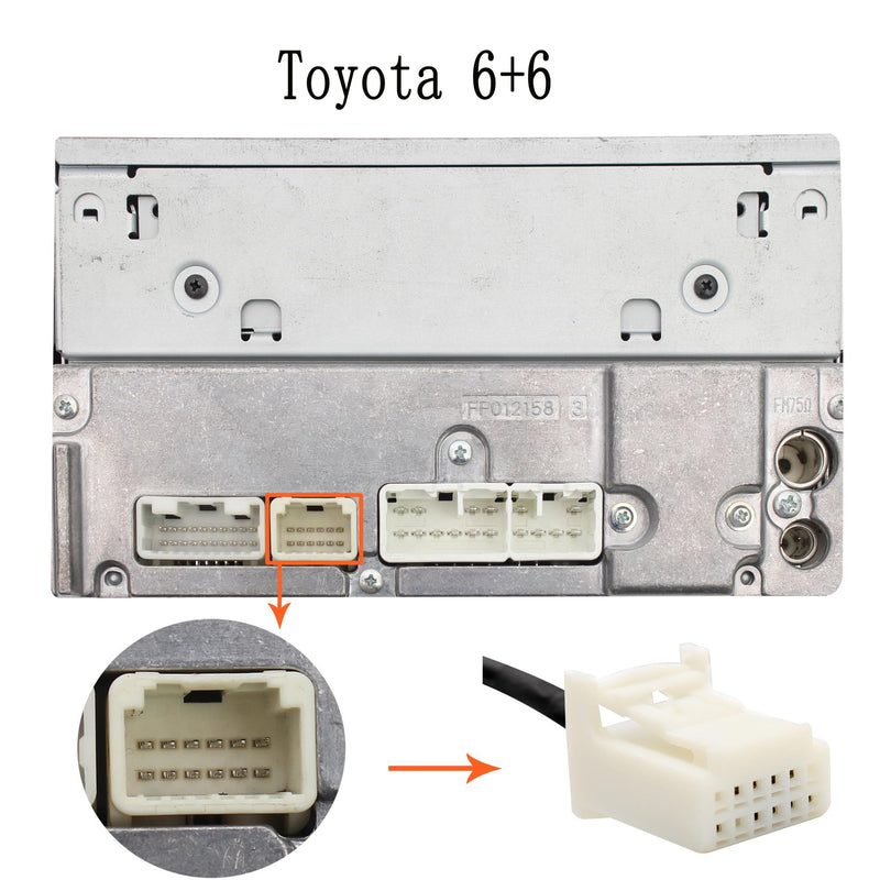 Yomikoo AUX Adapter, Car Stereo CD Changer AUX Cable for Toyota Camry 2005-2011, Avensis 2003-2011, Corolla 2005-2011, Tacoma 2004-2008 Lexus