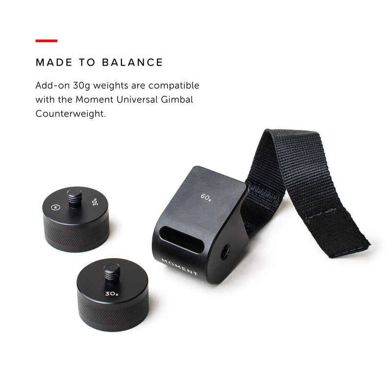 [AUSTRALIA] - Moment Addon Weight for Universal Gimbal Counterweight - Balance Lenses and Filters 