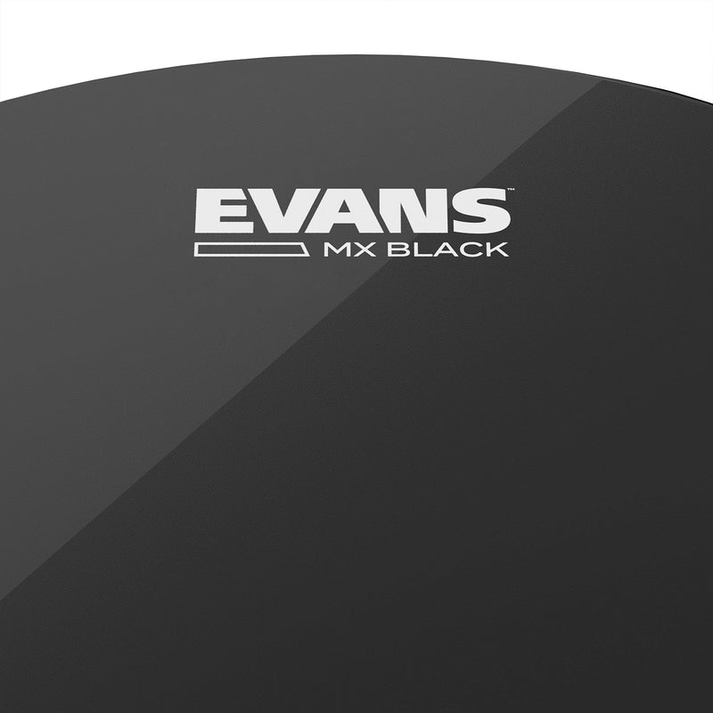 Evans MX Black Marching Tenor Drum Head, 6 Inch