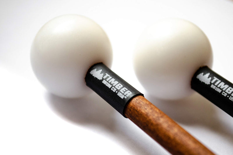 Timber Drum Co. T2HP, MADE IN U.S.A. Pair of Hard Polymer Mallets for Energy Chime, Xylophone, Wood Block, and Bells