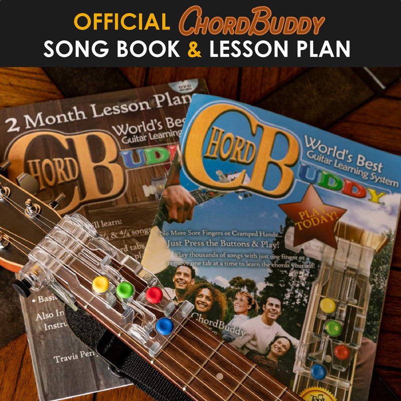 [AUSTRALIA] - ChordBuddy “MADE IN THE USA” - Guitar Learning with Songbook, Lesson Plan, App, and Right Handed ChordBuddy 