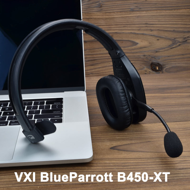 [AUSTRALIA] - B450 XT Ear Pads - defean Replacement Ear Cushion Cover Mic Foam Compatible with VXI BlueParrott B450-XT B450XT B450 XT Headset，Softer Leather,High-Density Noise Cancelling Foam, Added Thickness 