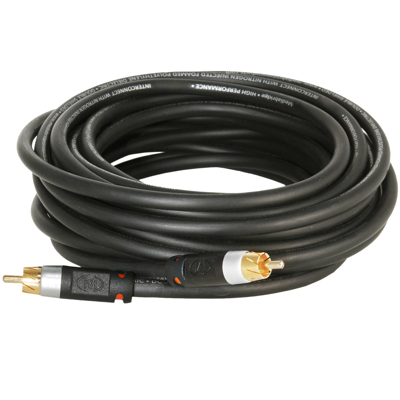 Mediabridge Ultra Series Digital Audio Coaxial Cable (2 Feet) - Dual Shielded with RCA to RCA Gold-Plated Connectors - Black - (Part# CJ02-6BR-G2)