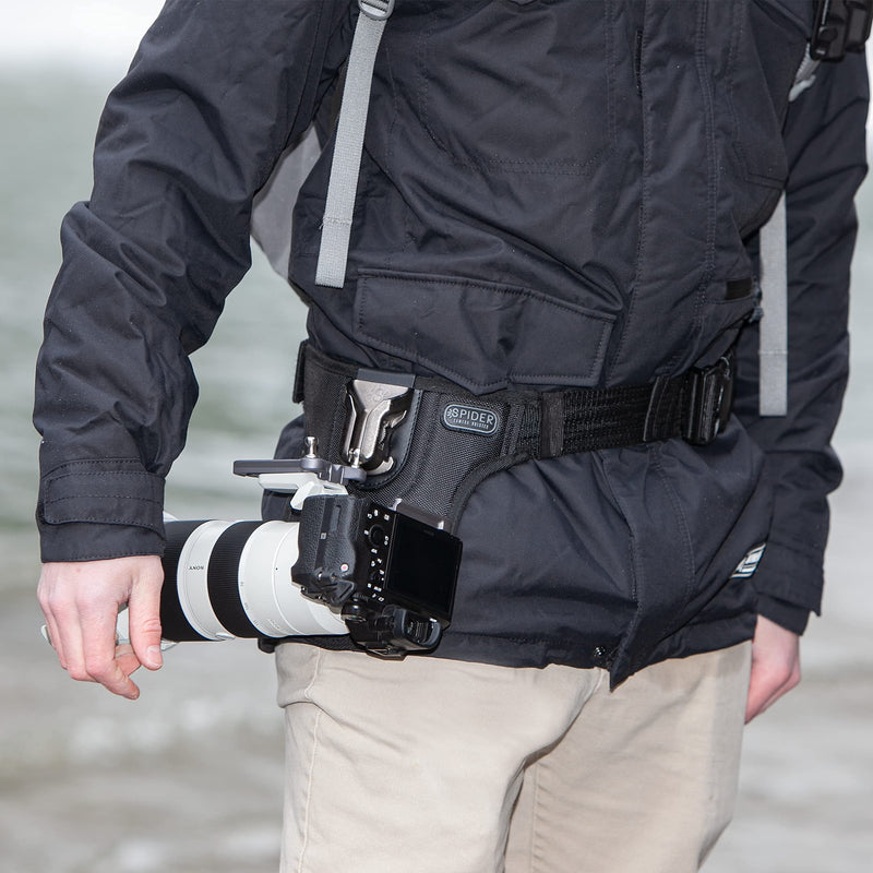 Spider Holster - SpiderPro Lens Collar Plate v2 - Easily Carry a Camera with Long Lens on Your Spider Holster! - Compatible with Canon, Sony, Nikon, Fujifilm