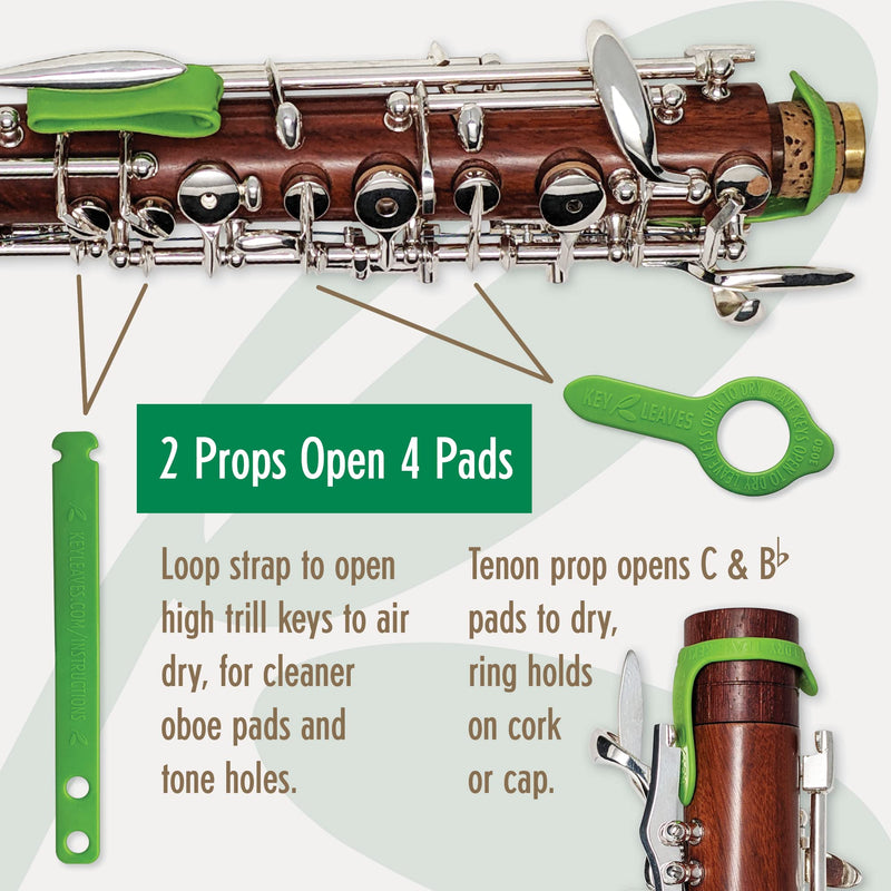 Key Leaves Oboe Key Props, Pad Saver for Cleaning and Preventing Oboe Wood Cracks