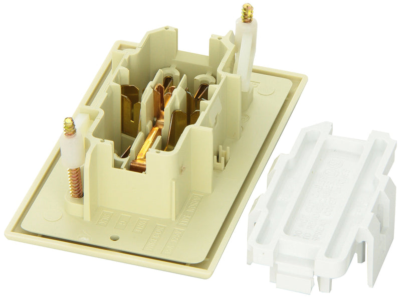 Diamond Group WDR15IV Ivory 15 Amp Decor Speed Box Receptacle