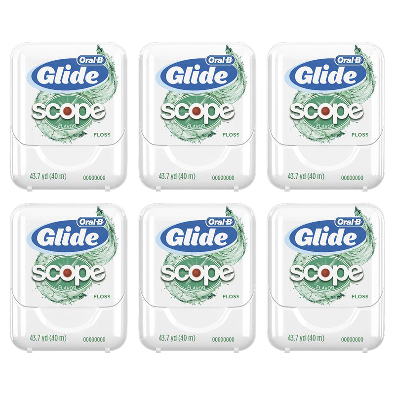 Glide Oral-B Dental Floss, Scope Flavor, 40m (Pack of 6)