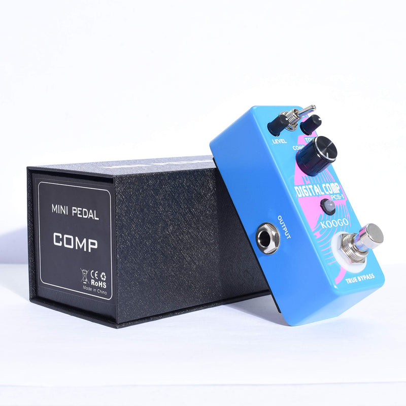 Koogo Compressor Pedal Analog Compression Ultimate Comp Effect Pedals for Electric Guitar Bass …