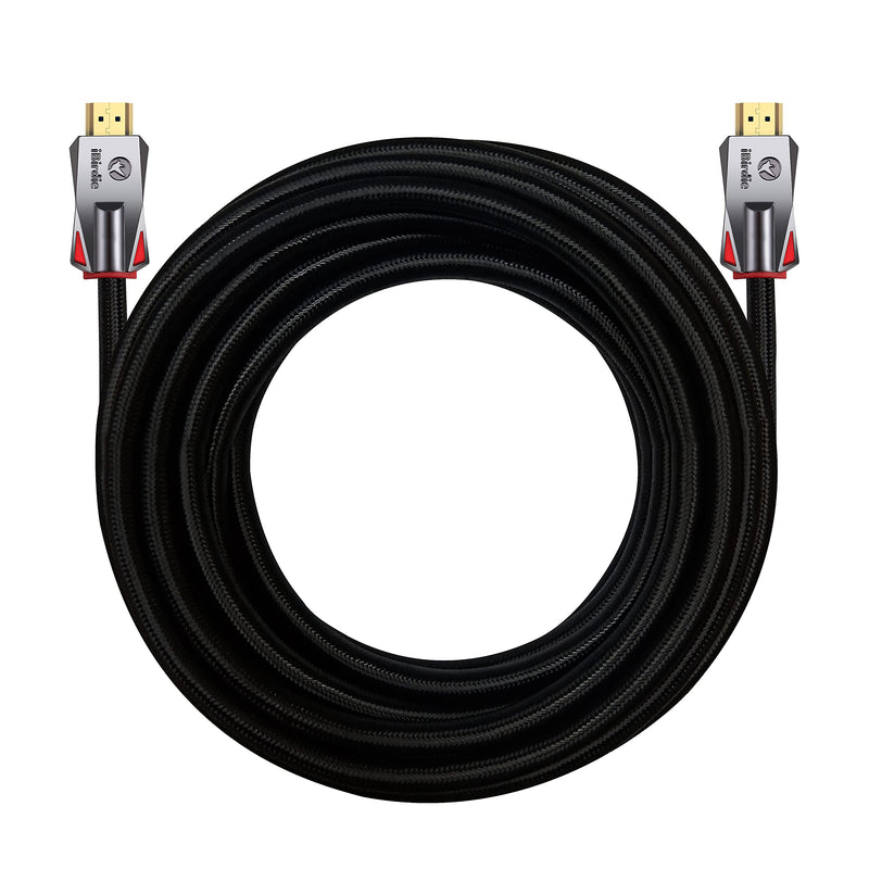 8K HDMI 2.1 Cable 12 Feet 8K60hz 4K 120hz 144hz HDCP 2.3 2.2 eARC ARC 48Gbps Ultra High Speed Compatible with Dolby Vision Atmos PS5 PS4, Xbox One Series X, Sony LG Samsung, RTX 3080 3090 12Feet