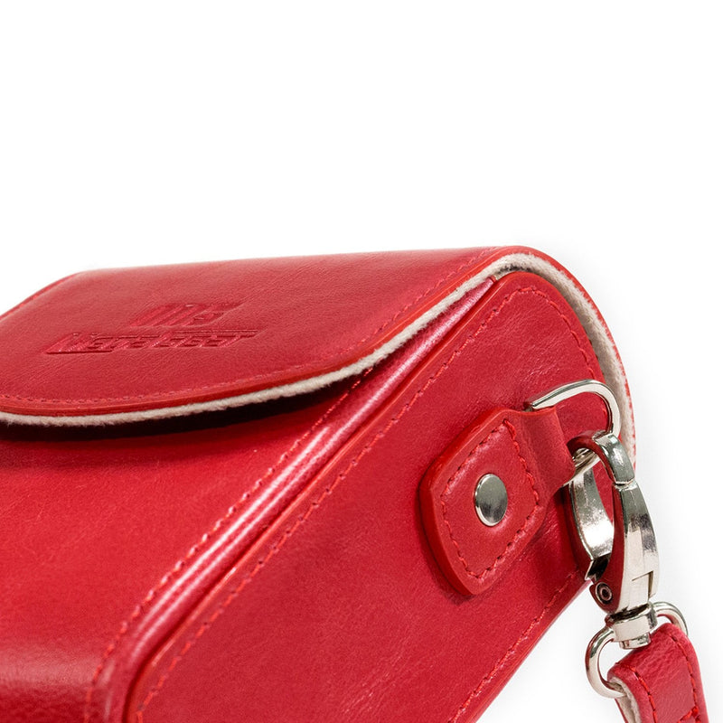 MegaGear Leather Camera Case with Strap Compatible with Canon PowerShot G7 X Mark III, G7 X Mark II, G7 X Red