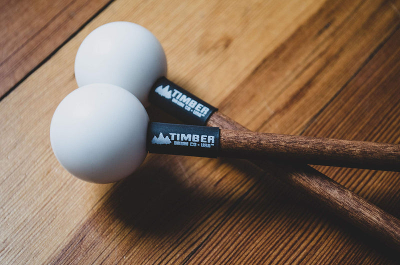 Timber Drum Co. T2HP, MADE IN U.S.A. Pair of Hard Polymer Mallets for Energy Chime, Xylophone, Wood Block, and Bells