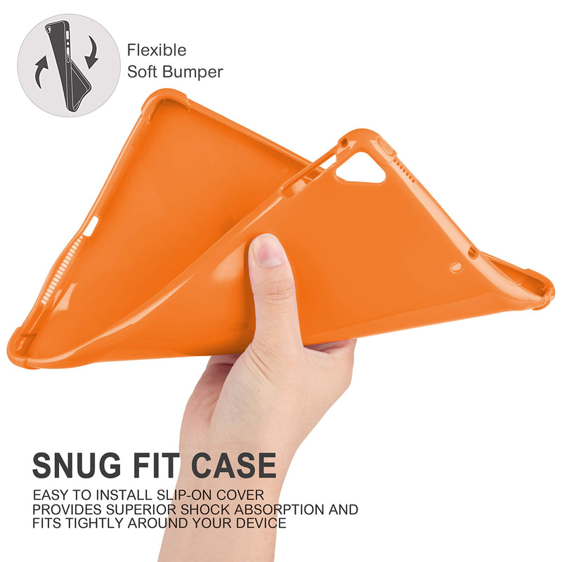 [AUSTRALIA] - KIQ iPad 9.7 5th 6th Gen Case, TPU Skin Protection Anti Slip Lightweight Cover for Apple iPad 9.7 2017/2018 5th & 6th Generation [Orange] TPU Orange 
