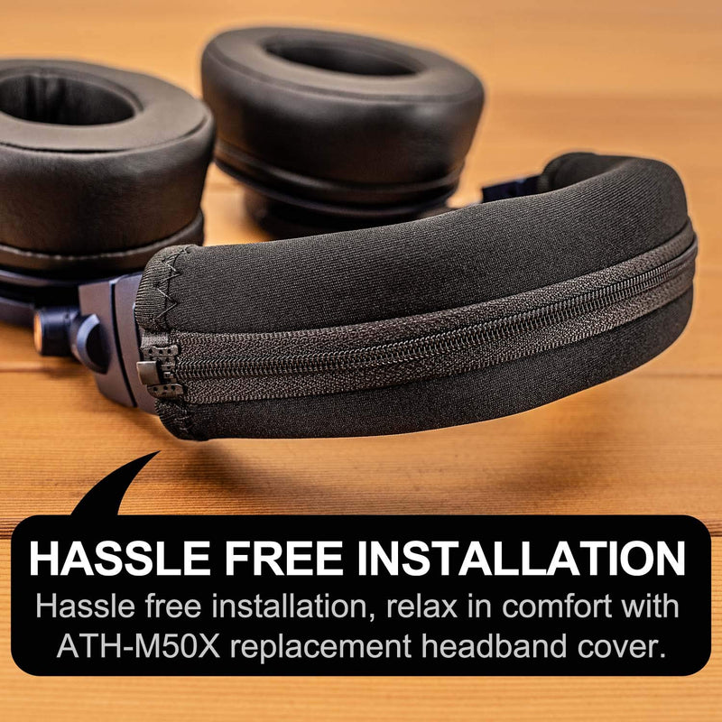 [AUSTRALIA] - Replacement Headband Cover Compatible ATH M50X M50 M40X M40 M30X M20X Headphones (Black) Black 