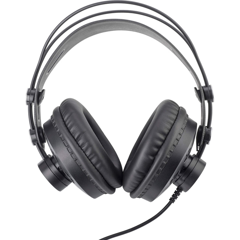 TIE studio headphones semi-open circumaural for radio, recording studio, podcast and multimedia applications (3m, 3.5mm jack plug, 6.3mm screw adapter)