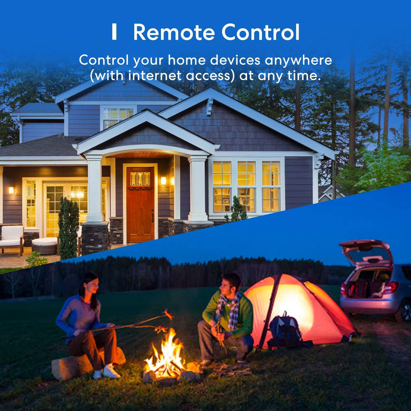 [AUSTRALIA] - meross Outdoor Smart Plug, Outdoor Wifi Outlet with 2 Grounded Outlets, Remote Control, Timer, Waterproof, Works with Amazon Alexa, SmartThings and Google Assistant, 2.4Ghz only, FCC Certified, Non-HK 