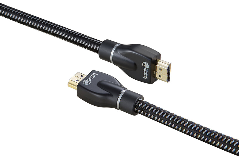UFO Parts 4K HDMI Cable 20ft - BUSUQ - HDMI 2.0 (@60HZ) Ready - 26AWG Nylon Braided- High Speed 18Gbps - Gold Plated Connectors - Ethernet, Audio Return - Video 2160p, for HDR 1080p PS3 PS4 HDMI 20ft Black