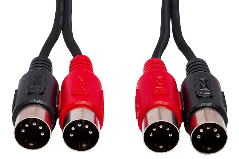HosaTech MID-202 2m Dual 5 Pin DIN to Same Dual MIDI Cable