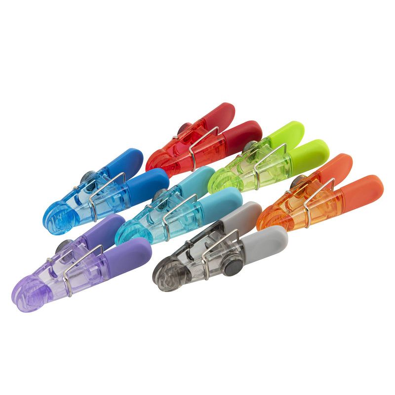 Kizmos Magnetic Multipurpose Bag Clips, Set of 7, Multicolored