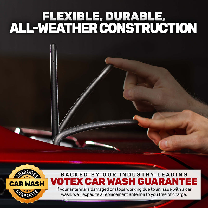 [AUSTRALIA] - Votex - A081VOTEX-1 The Original 6 3/4 Inch - Car Wash Proof Short EPDM Rubber Antenna - Powerful Internal Copper Coil/Premium Reception 