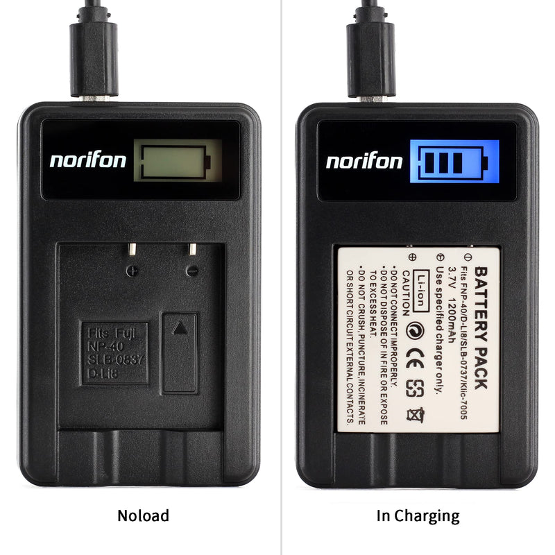 [AUSTRALIA] - NP-40 LCD USB Charger for Fujifilm FinePix F402, F403, F420, F455, F460, F470, F480, F610, F650, F700, F710, F810, F811, J50, V10, Z1, Z2 Camera and More 