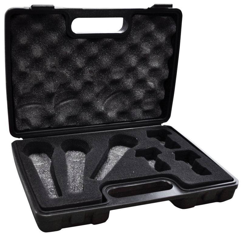 SoundLAB Empty Case to House 3 Microphones, 3 Microphone Holders and Leads