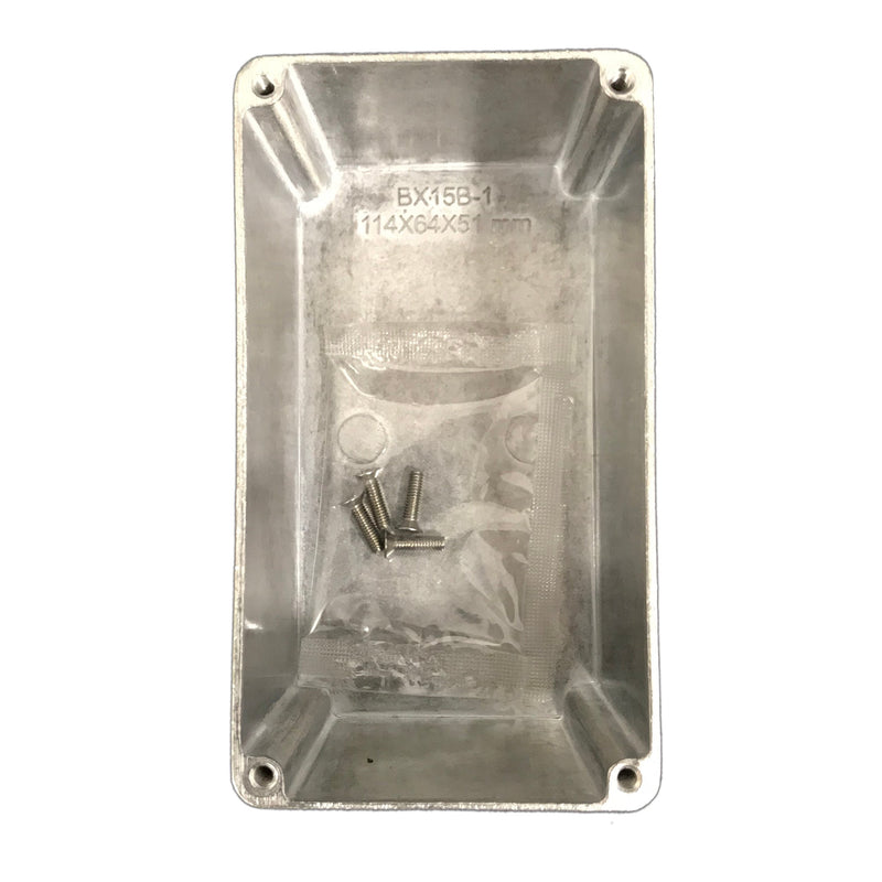 BUD Industries CN-5704 Die Cast Electronic Accessory, Custom Build Extruded Industrial Structure 4.51" L x 2.5" W x 2.22" H, Gray