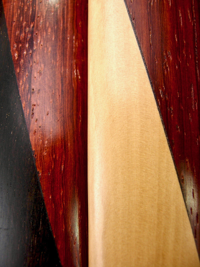 Pea Patch Minstrel-style Laminated “Tri-tone” Ebony-Padauk-Boxwood Bones (Narrow) Narrow