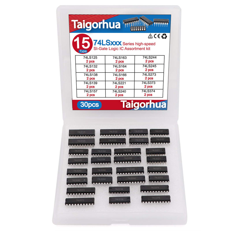 15 Types 74LSxxx Series Logic IC Assortment Kit, High-Speed Si-Gate,TTL, Low-Power Schottky Logic IC style B