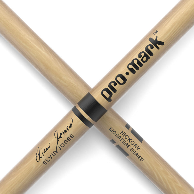 Pro Mark TXJZW American Hickory Jazz Wood Tip Drumsticks in Elvin Jones Autograph Model