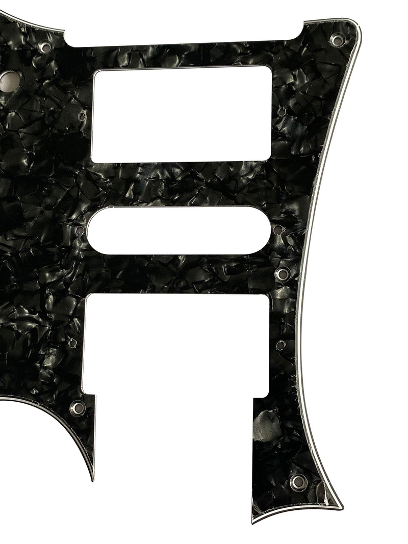 Custom Guitar Pickguard For Ibanez RG 350 EX Style Guitar (4 Ply Black Pearl) 4 Ply Black Pearl
