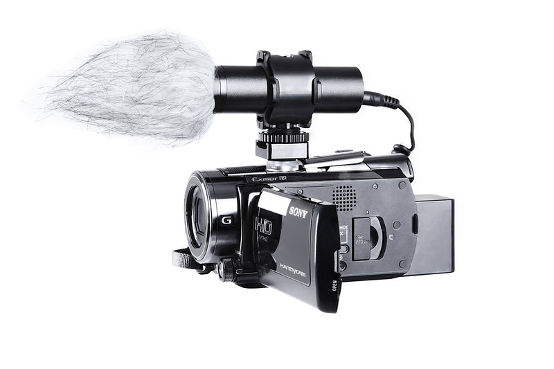 Sevenoak SK-SVM10 Aluminum Stereo Video Condensor Microphone with Deadcat, Shockmount, Soft & Hard Cases for DSLR Cameras and Camcorders