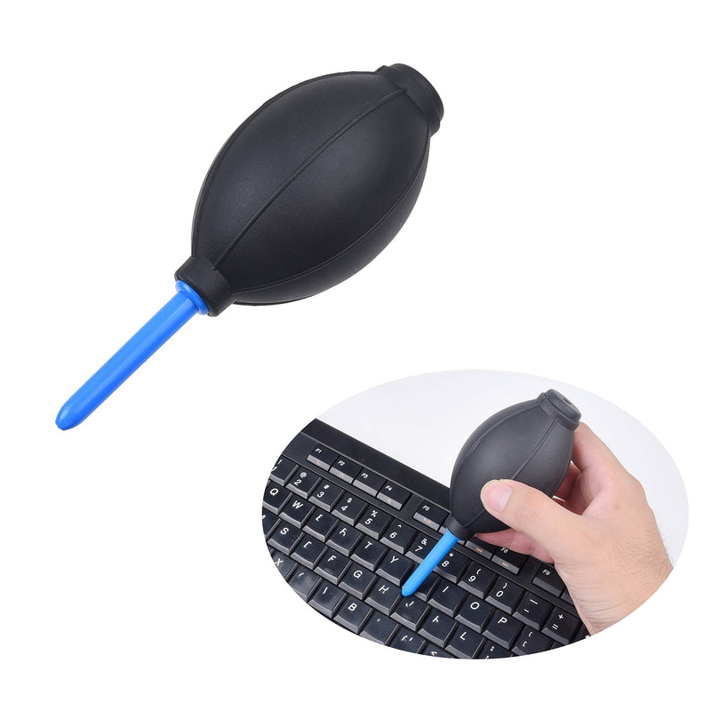 Camkix Keyboard Cleaning Kit - 1x Mini Brush, 1x Cleaning Brush, 1x Keyboard Cap Remover, 1x Air Blower and 1x Cleaning Cloth - Also for Laptops, Camera Lenses, Glasses - Home and Office