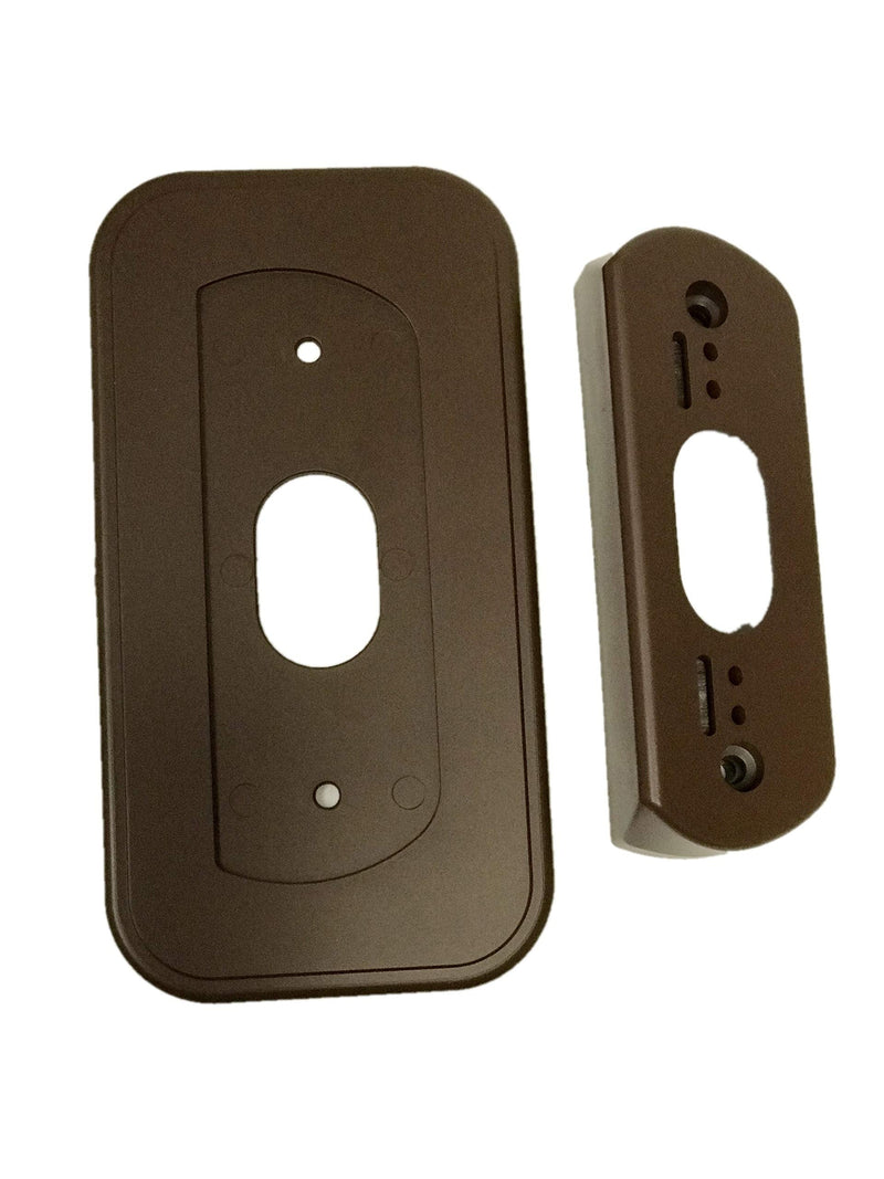 Ade Advanced Optics Wall Plate and 30 Degree Angled Mount Combo for Nest Hello - Coffee