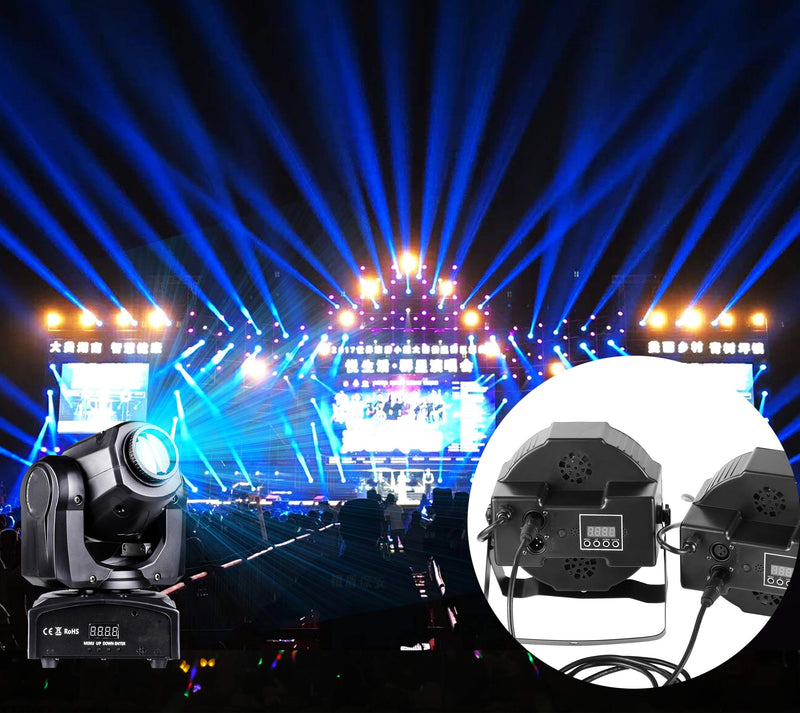 (0.5M) DMX Stage Light Cable,DJ XLR Cable,SinLoon 3-Pin Male XLR to 5-Pin Female XLR DMX Turnaround Connection for,Moving Head Light Par Light Spotlight with XLR Input & Output (3Male)