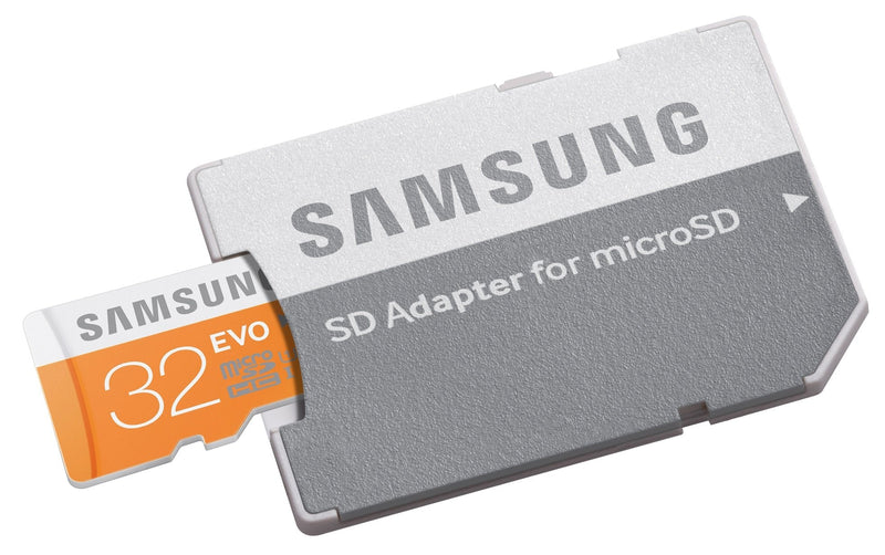 Samsung 32GB up to 48MB/s EVO Class 10 Micro SDHC Card with Adapter (MB-MP32DA/AM)