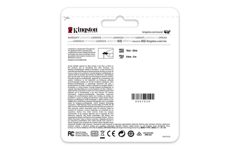 [AUSTRALIA] - Kingston 64GB microSDXC Canvas Go Plus 170MB/s Read UHS-I, C10, U3, V30, A2/A1 Memory Card + Adapter (SDCG3/64GB) microSD Card Faster (Up to 170 MB/s) Single 