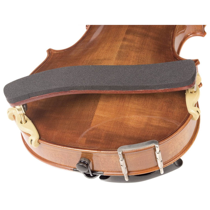 Kun Bravo 4/4 Violin Shoulder Rest - Hardwood with Brass Fittings