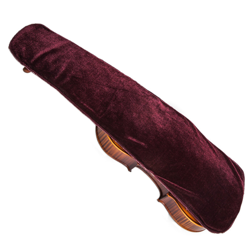 Acoustic Electric 4/4 Full Size Violin Cover Cloth Blanket Velvet For Violin Case Burgundy Color