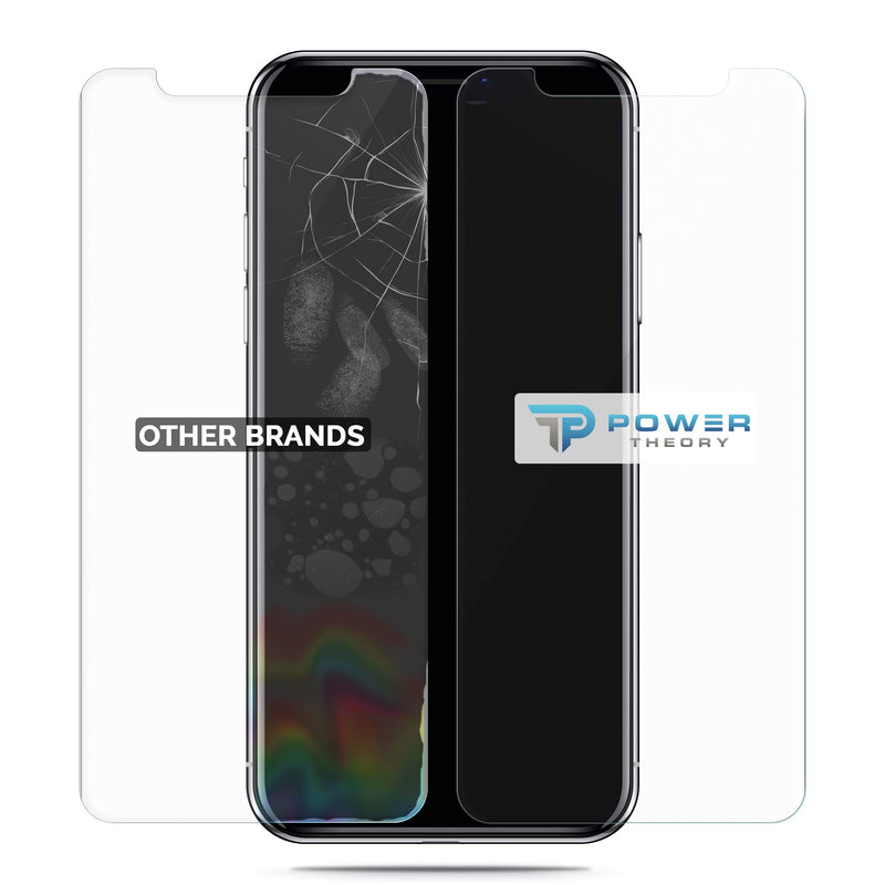 Power Theory Screen Protector for iPhone Xs MAX [2-Pack] with Easy Install Kit [Premium Tempered Glass]