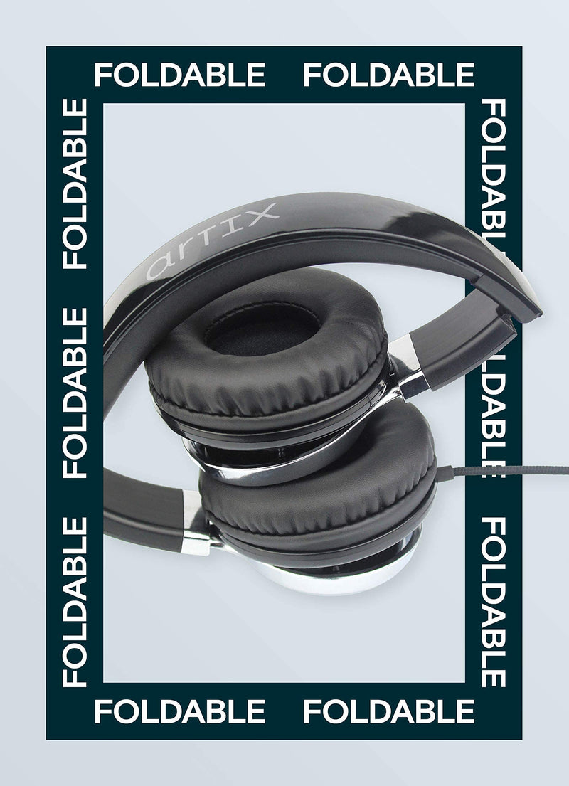 Artix CL750 Foldable Noise Isolating On Ear Headphones & Artix Comfortable Laptop Travel Backpack
