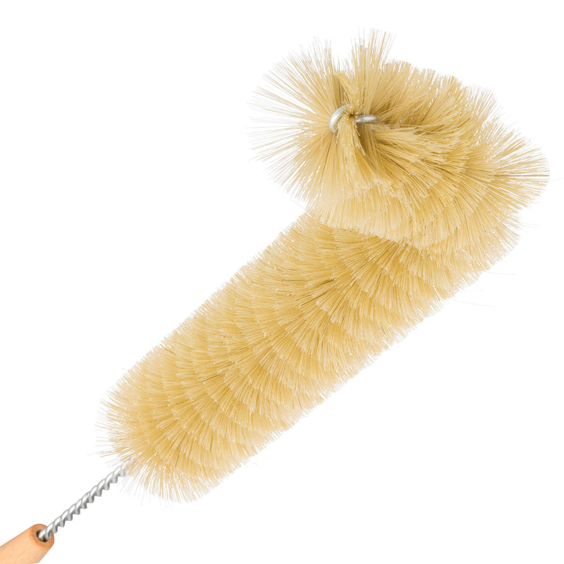 Redecker Natural Pig Bristle Radiator Brush with Oiled Beechwood Handle, 18-1/2-Inches