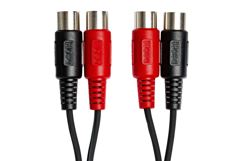 Hosa MID-203 Dual 5-Pin DIN to Dual 5-Pin DIN Dual MIDI Cable, 3 Meters