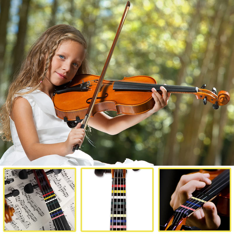 Violin Tape Fingerboard,8 Rolls Violin Finger Guide Stickers,216FT Cello Fingering Tape for Beginners Fretboard Note Positions