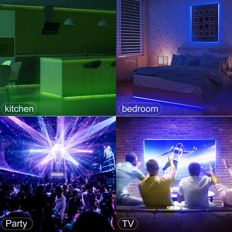 [AUSTRALIA] - LED Lights Strip Bluetooth LED Light for Bedroom 32.8ft LED Lights for Room, App and Remote Control LED Strip Lights SMD 2835 Color Changing LED Light Strip for Bedroom Party 