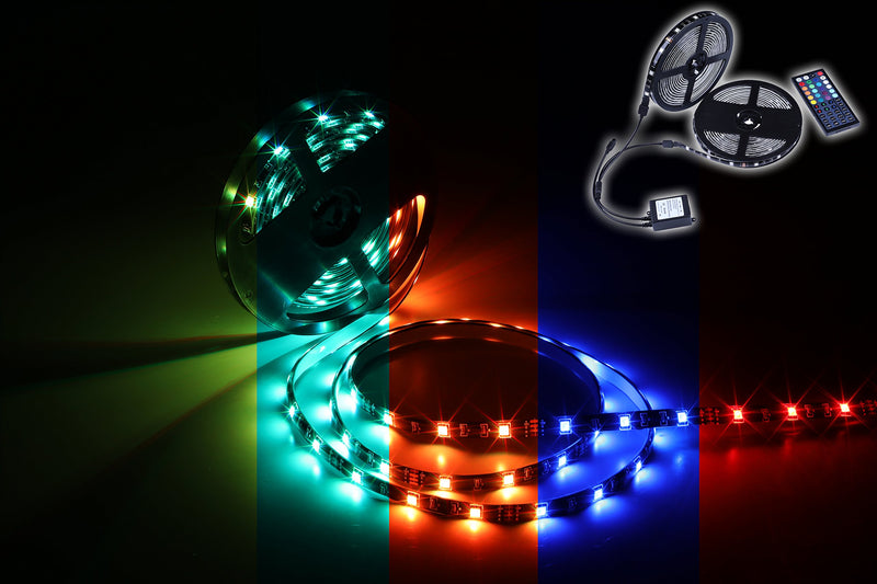 [AUSTRALIA] - Miheal Led Strip Lights Kit 32.8 Ft (10m) 300leds Waterproof 5050 SMD RGB LED Flexible Lights with 44key ir Controller and Power Supply for Home,Kitchen,Trucks,Sitting Room and Bedroom Decoration. 10m Ir 