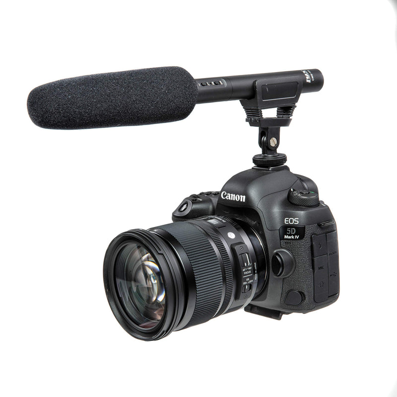 LyxPro CMG-50 Condenser Shotgun Microphone, Battery or Phantom Power for Professional Film, Video DSLR Camera Camcorder Television TV