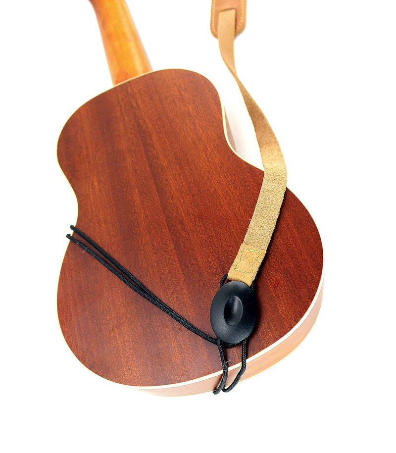 Walker & Williams U-74 Soft Leather Ukulele Strap Adjustable for Most Soprano Ukes