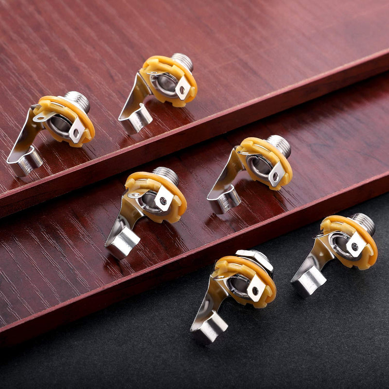 12 Pieces 1/4 Inch Guitar Output Jack for Electric Guitar Bass
